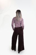 Jolly Marleen Feincord Hose: Brown grape taste