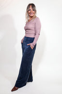 Jolly Marleen Feincord Hose: Blue grape taste