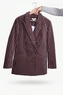 Blazer Whitney: Needle Stripe Velvet