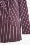 Blazer Whitney: Needle Stripe Velvet