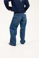 Lucy Loose High Waist Barrel Jeans - Atlantic Ocean von Kuyichi