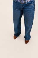 Lucy Loose High Waist Barrel Jeans - Atlantic Ocean von Kuyichi