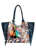 Nikara Tasche – Blüten & Pailletten